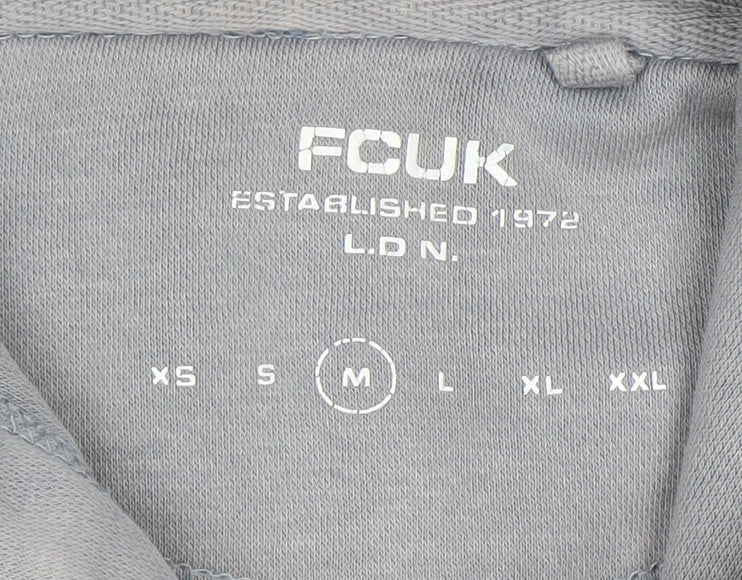 French Connection Men's Grey Hoodie Size M Pullover