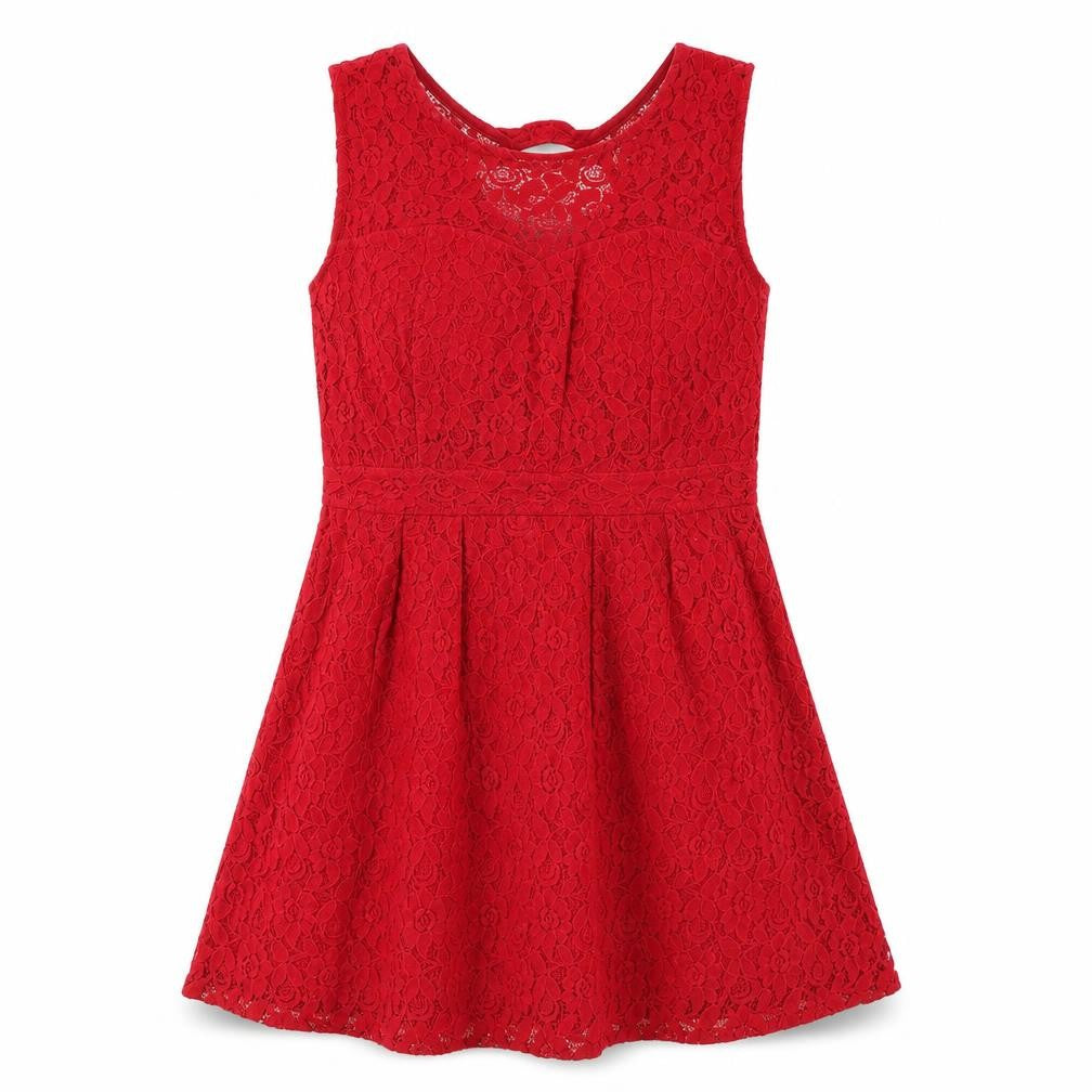 Oasis Red Sleeveless Lace Women's Dress Size 12