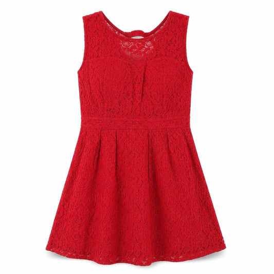 Oasis Red Sleeveless Lace Women's Dress Size 12
