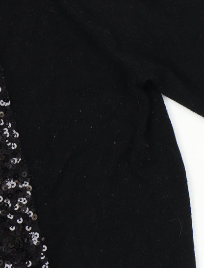 Additional view of Savoir Women's Black Sequin jumper, size 12