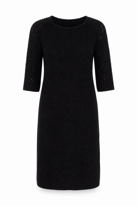 VILA Black Women's XS Knit Dress - Autumn Style