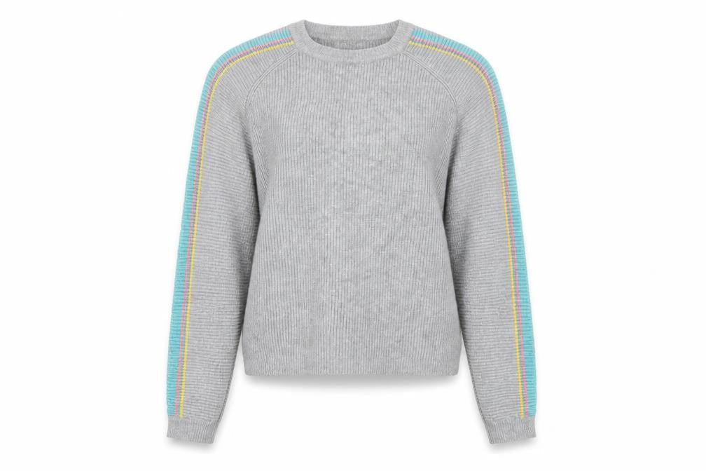 Pull&Bear Women's Grey Knit Jumper Medium