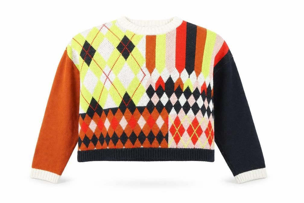 Topshop Women's Multicoloured Retro Jumper - Size 10