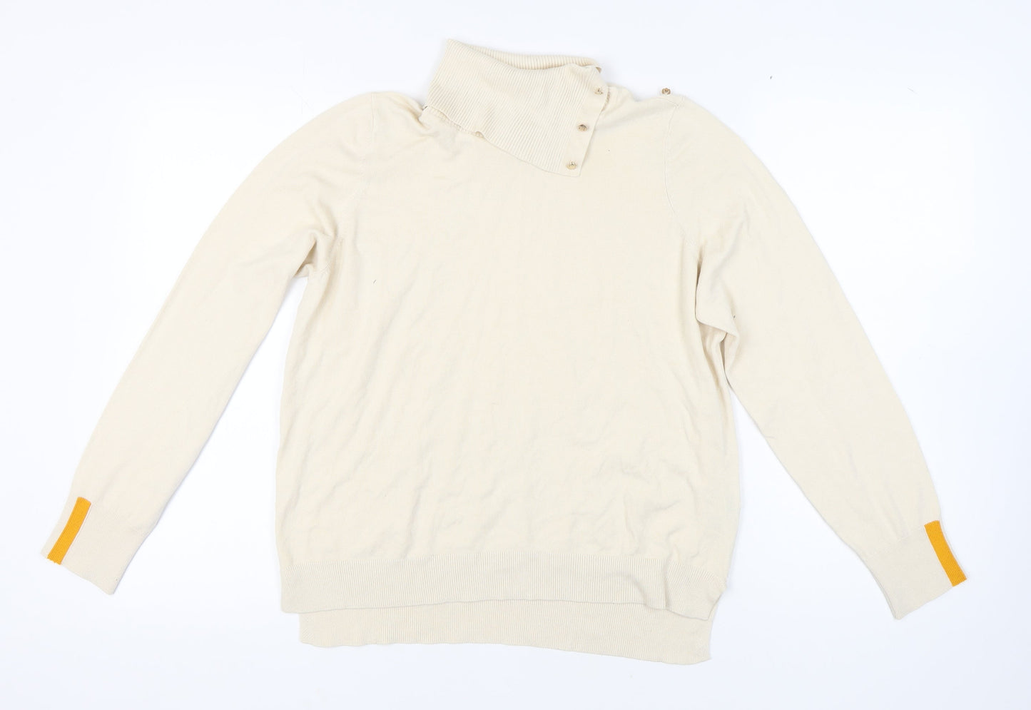 Next Women's Ivory Roll Neck Jumper L