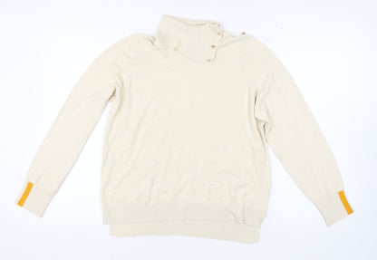 Next Women's Ivory Roll Neck Jumper L