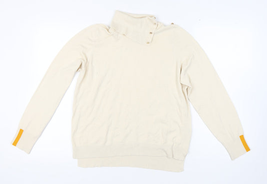 Next Women's Ivory Roll Neck Jumper L