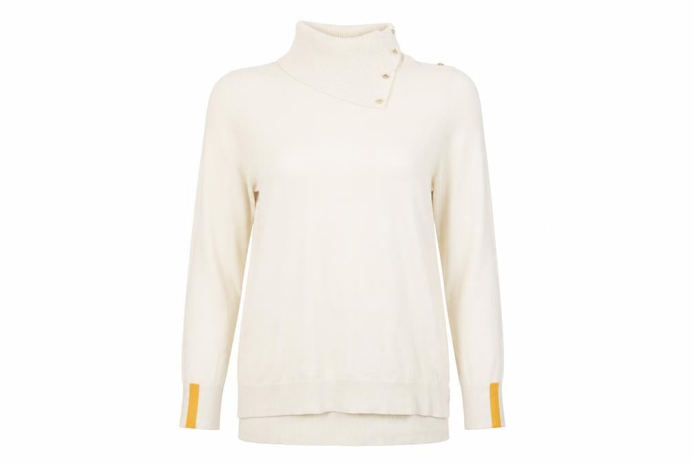 Next Women's Ivory Roll Neck Jumper L