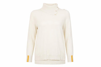 Next Women's Ivory Roll Neck Jumper L