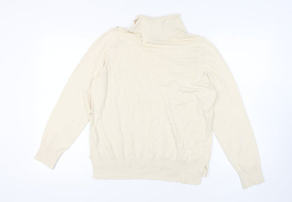 Next Women's Ivory Roll Neck Jumper L