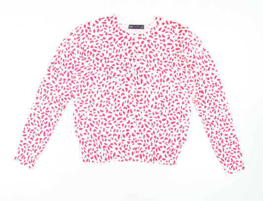 Marks and Spencer Women's Pink Cardigan Size 12