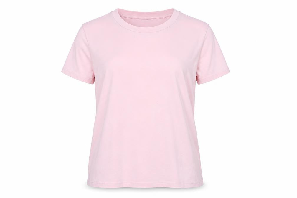 Monki Women's Pink Basic T-Shirt Size M with Crew Neck