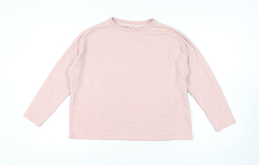 Pull&Bear Women's Pink Pullover Sweatshirt, Size S