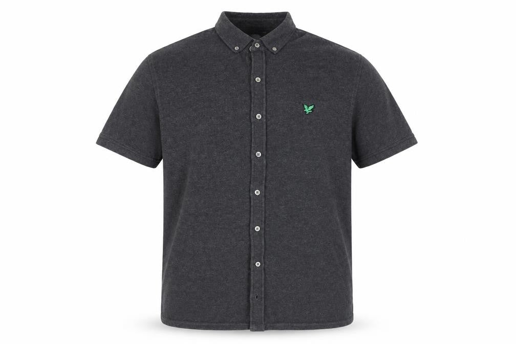 Lyle & Scott Men's Grey Short Sleeve Shirt L