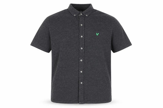 Lyle & Scott Men's Grey Short Sleeve Shirt L