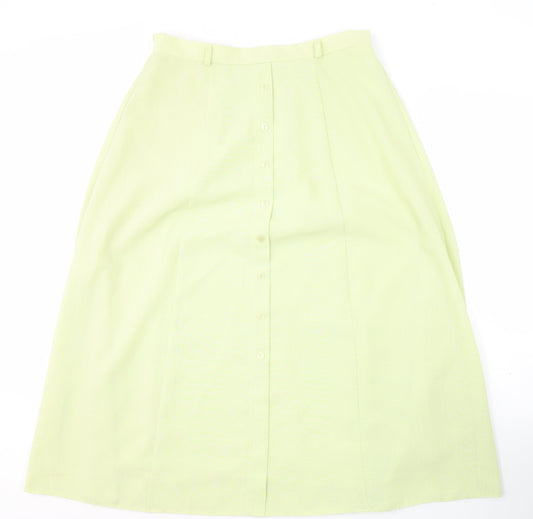Isabelle Women's Green Size 12 Polyester Skirt