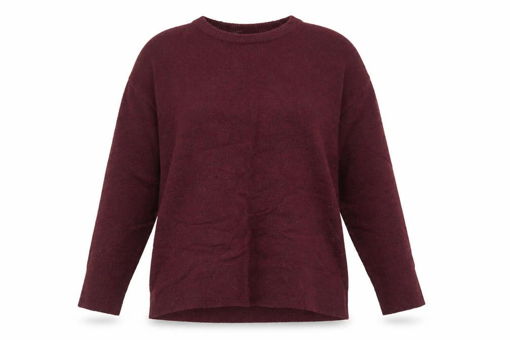 New Look Women's Red Crew Neck Pullover Jumper, Size S