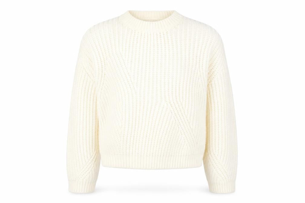 Zara Girls Ivory Acrylic Knit Pullover Jumper, Size 13-14