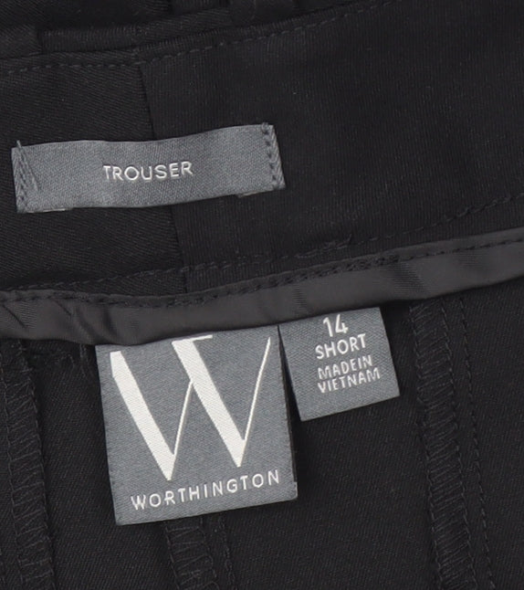 Worthington Women's Black Trousers, Size 14, Elegant Look