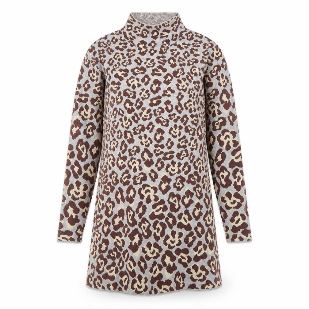 Zara Women's Multicoloured Animal Print Dress M