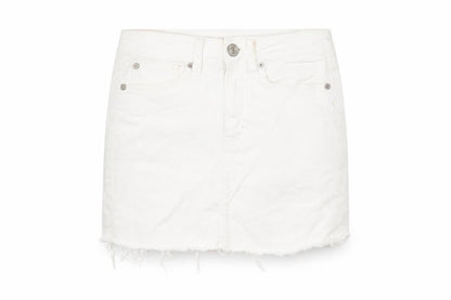 American Eagle Women's White Short Fringe Skirt, Size 4