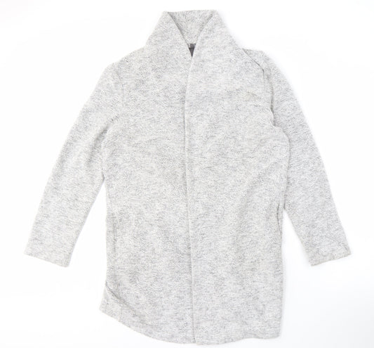 Next Women's Grey Open Front Cardigan Size 12 Long Sleeve