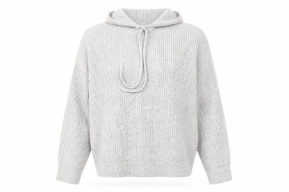 Front view of Marks & Spencer Grey Hooded Jumper M