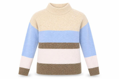 Next Women's Multicolour High Neck Striped Jumper