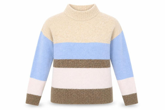 Next Women's Multicolour High Neck Striped Jumper