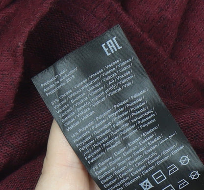 Close-up detail of Only Women's Red jumper -, size S, V-Neck