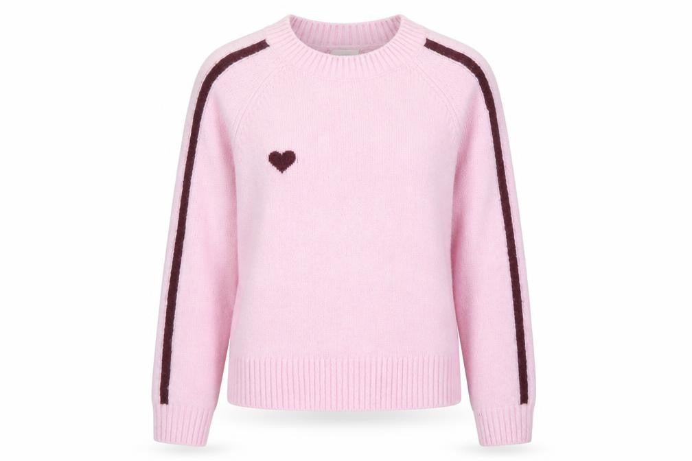 Monki Women's Pink Crew Neck Pullover Jumper