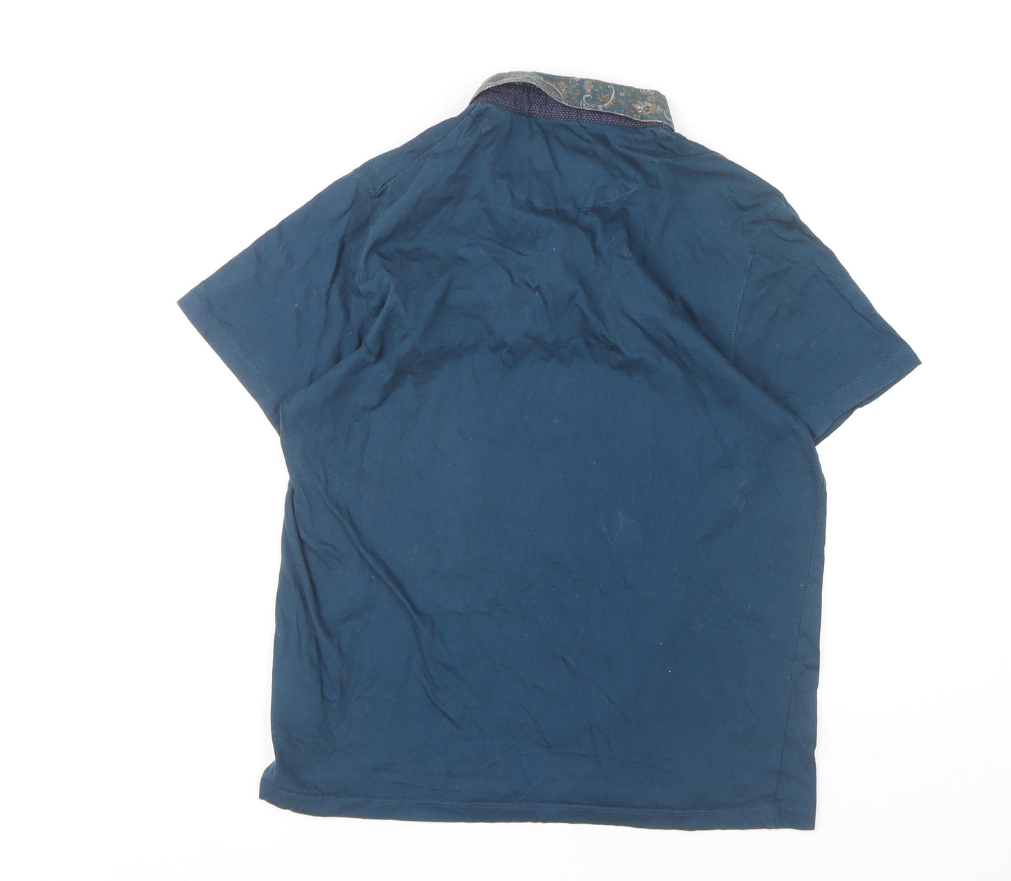 Ted Baker Men's Blue Polo Shirt L Short Sleeve