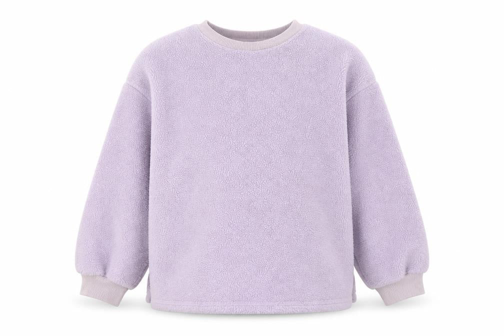 Next Girls Purple Fleece Pullover Sweatshirt, Size 8 Years