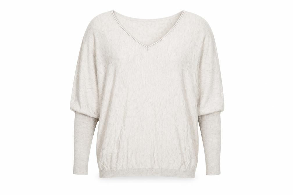 Monsoon Women's Beige V-Neck Pullover Jumper L