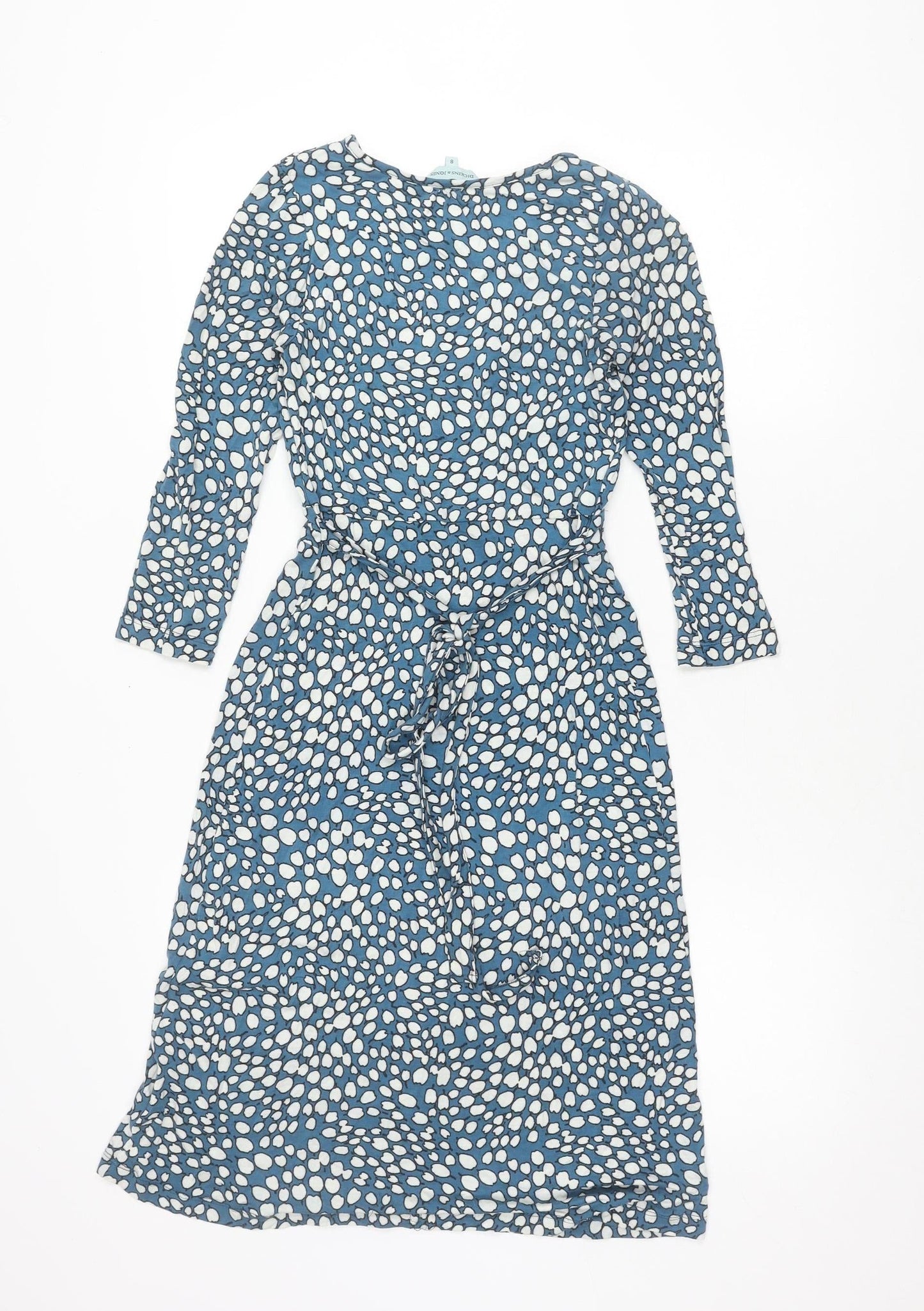 Dickins & Jones Women's Blue Dress Size 8 Long Sleeve