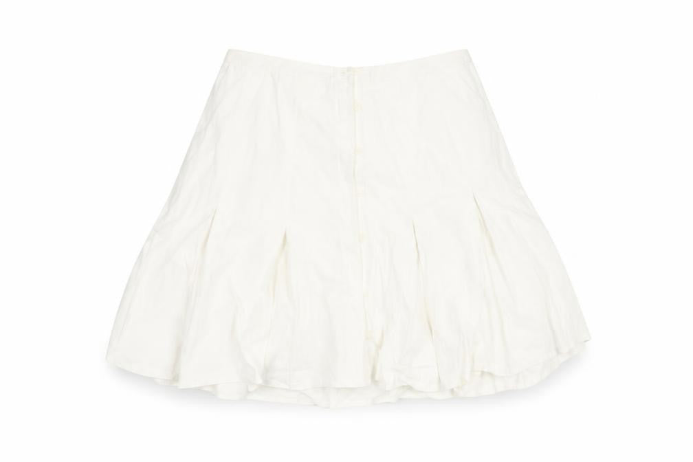 Stradivarius Women's Ivory Flare Skirt M