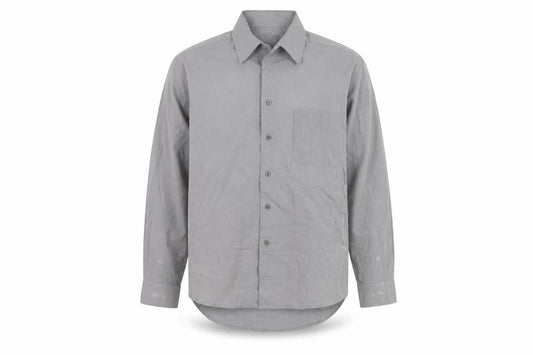 J. Cavelli Men's Grey Long Sleeve Button-Up Shirt M