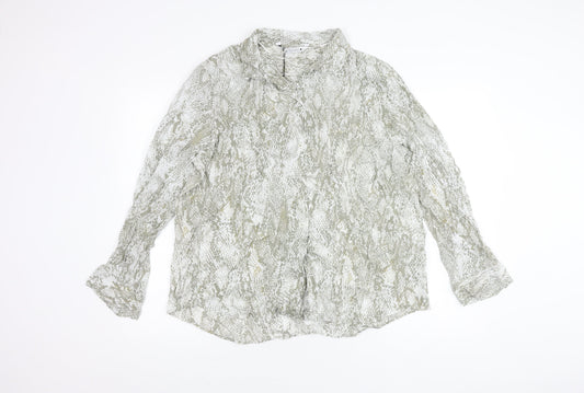 Zara Women's Multicoloured Animal Print Shirt