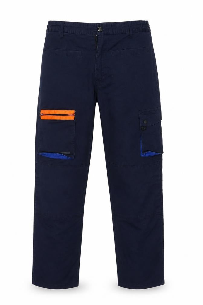 Delta Plus Cargo Trousers L Blue Unisex Adults Workwear