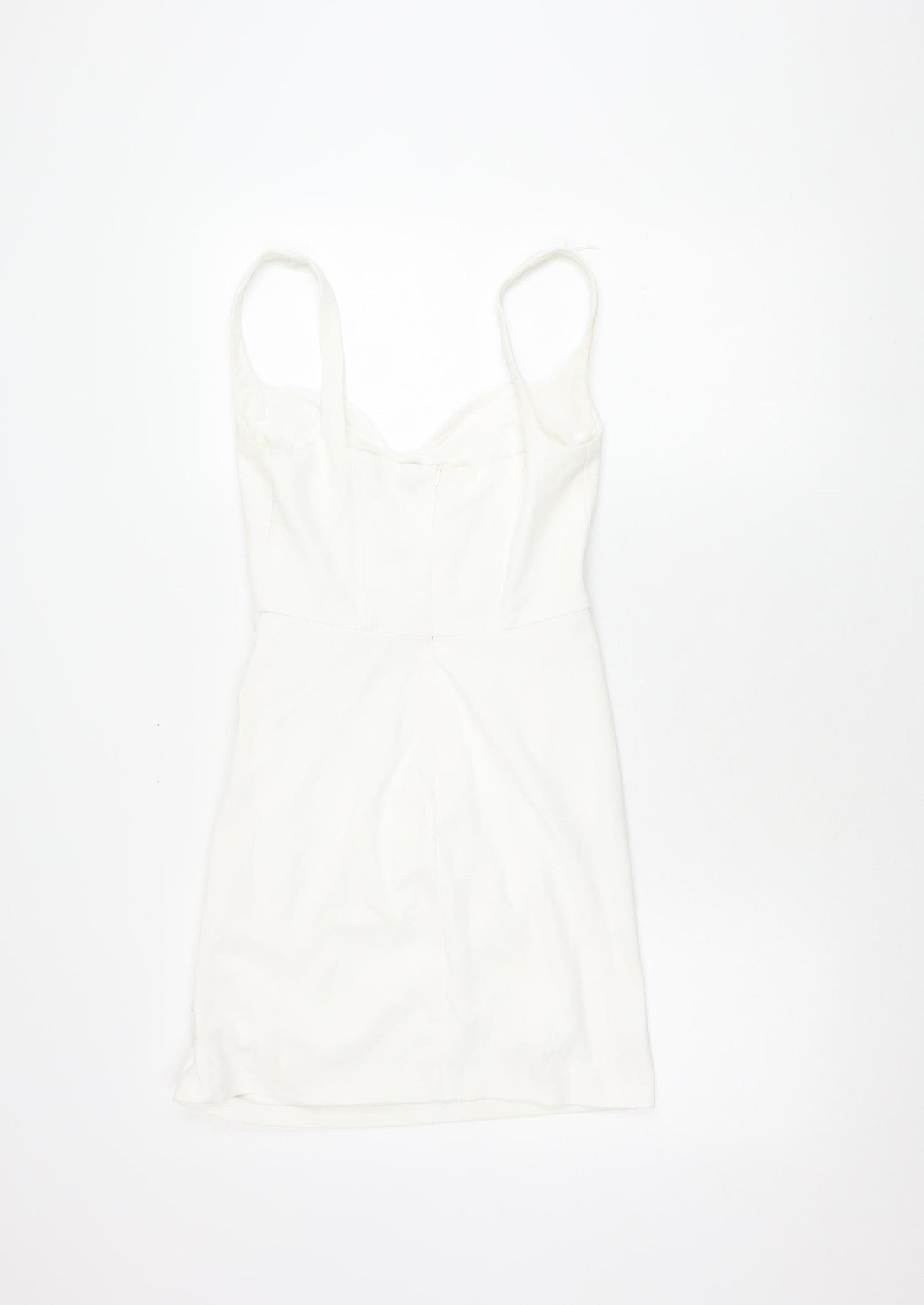Zara Womens White S Pencil Dress Party Sleeveless