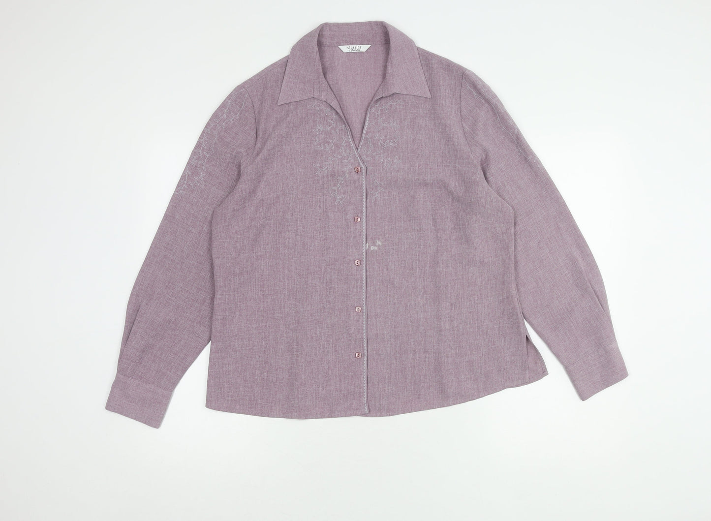 Berketex Women's Purple Button Blouse Size 16