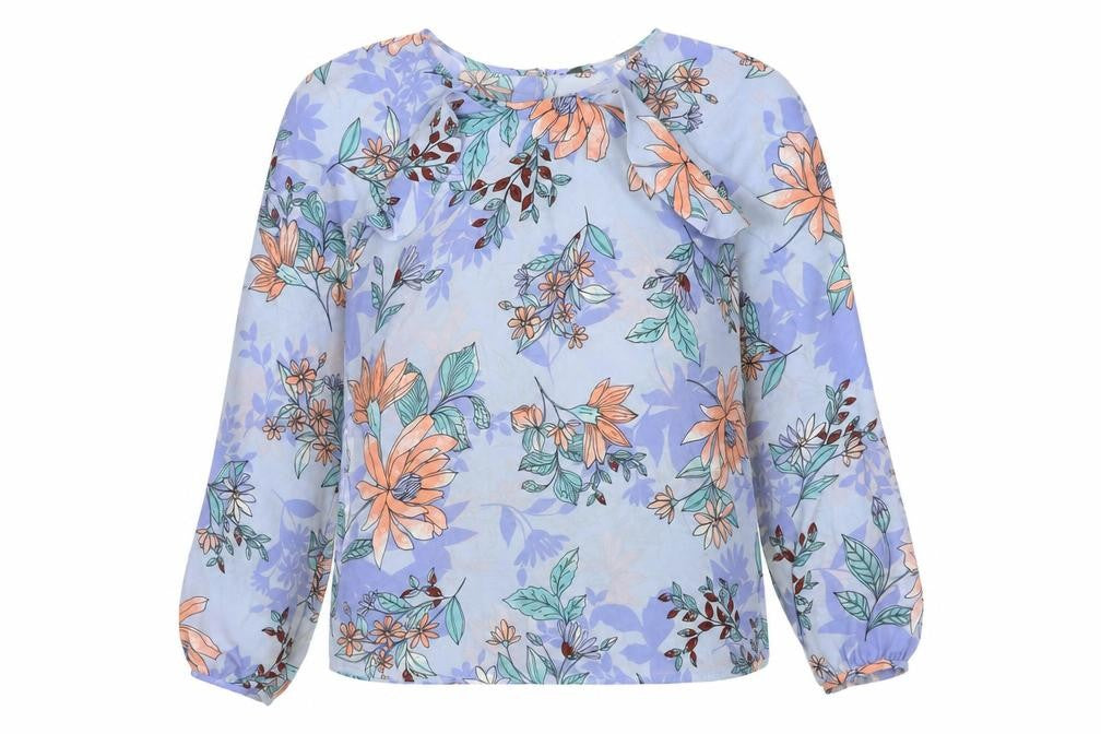 Bonmarché Women's Blue Floral Blouse Size 10