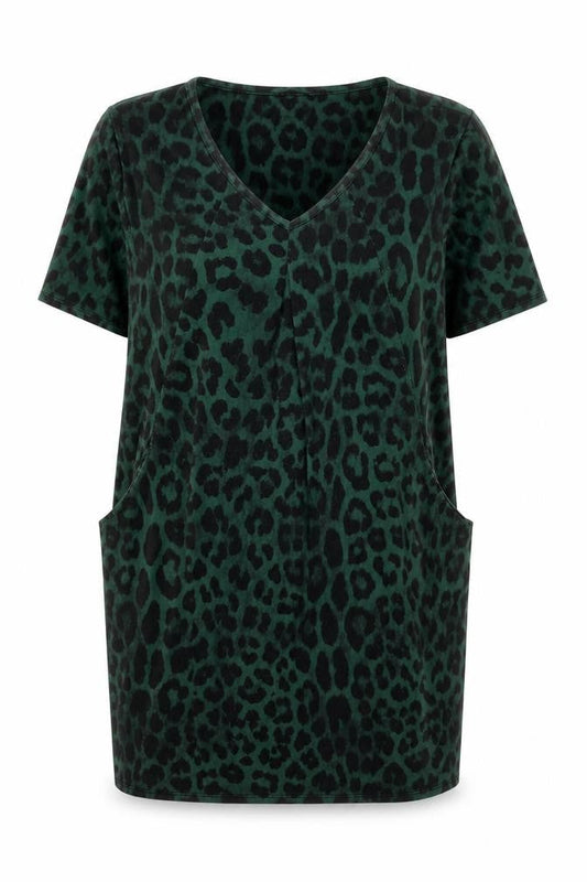 Roman Women's Green Animal Print Dress Size 20