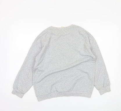 Back view of Disney girls’ grey beauty and the beast sweatshirt 13-14 years