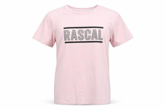 Rascal Womens Pink T-Shirt, XL, Casual Crew Neck