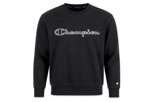 Champion Black Unisex Sweatshirt M Pullover Logo