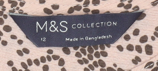 Marks & Spencer Women's Animal Print Blouse Size 12