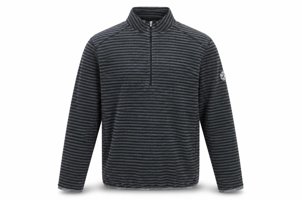 Tog Twenty Four Men’s Grey Striped 1/4 Zip Sweatshirt