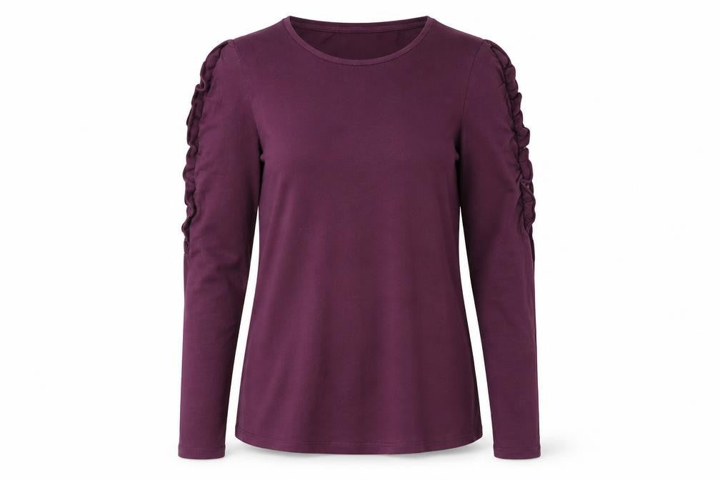 Dorothy Perkins Women’s Purple Long Sleeve Top UK 12