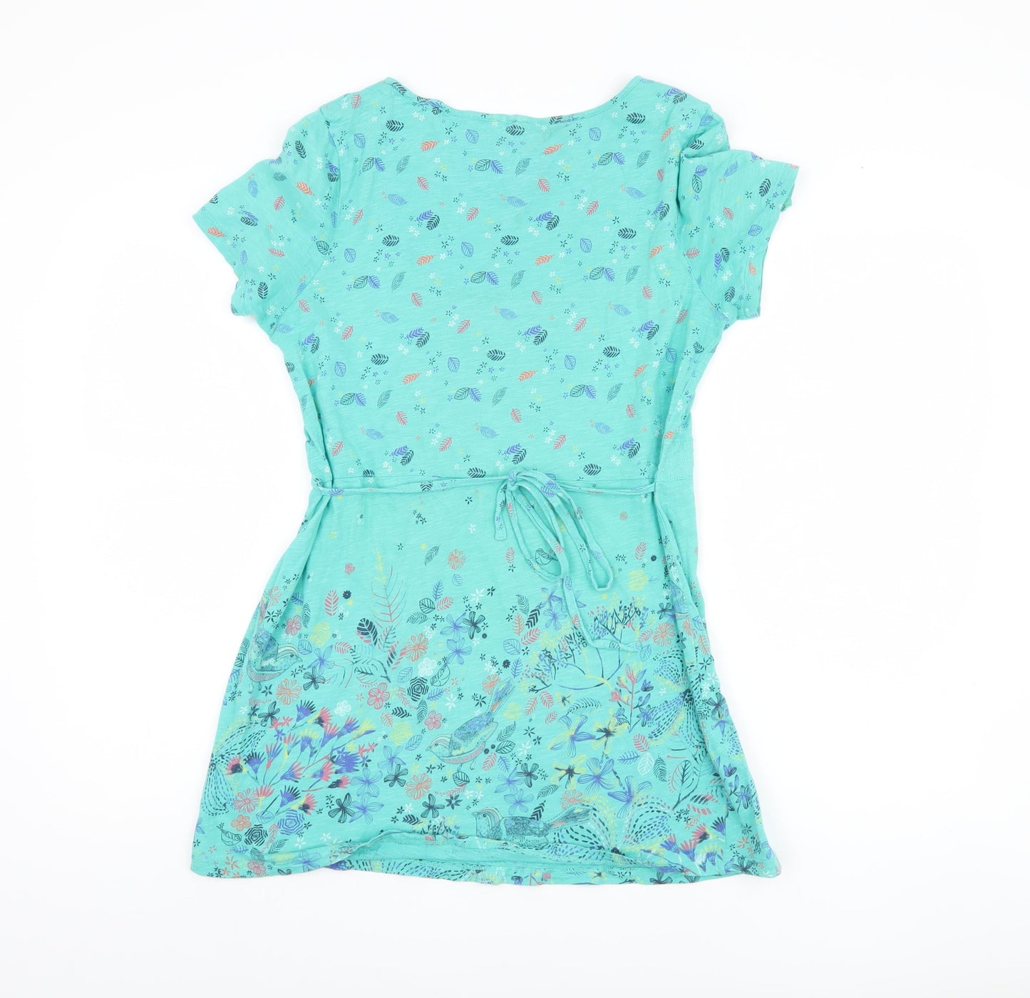 Marks and Spencer Women's Green Floral Blouse, Size 12