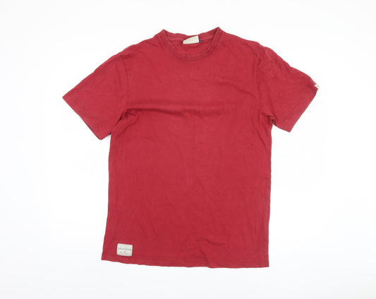 Brakeburn Men's Red Short Sleeve Crew Neck T-Shirt L